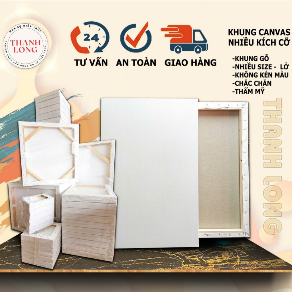 HCKT [THANH LONG] - (BIG SIZE) Khung Canvas, Khung Toan Vẽ Hội Họa, Mỹ Thuật