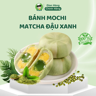 Bánh Mochi Matcha Đậu Xanh Không Đường Shin Food Mềm Dẻo Thơm Ngon, Bánh Mochi Đậu Xanh Ăn Kiêng Giảm Cân Healthy