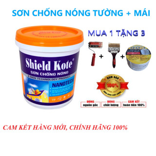 Sơn Chống Nóng Shield Kote 20kg Công Nghệ Thailand, Chống Hấp Thụ Nhiệt, Bức Xạ Của Mặt Trời Dùng Cho Mái Tôn, Tường Nhà