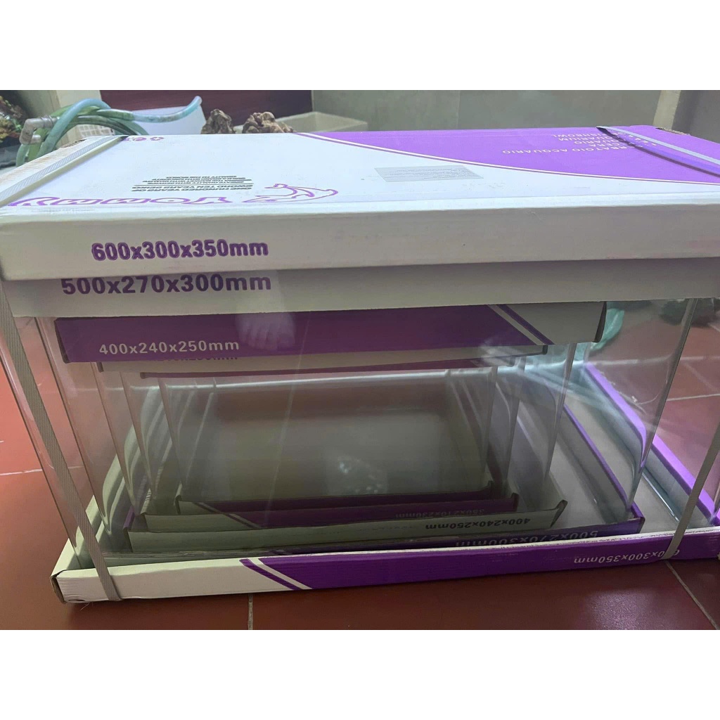 (Chỉ hỏa tốc Hà Nội)_Bể kính đúc [Size:60x30x35cm] | Bể cá mini | Hồ thủy sinh_Voi Aquatic