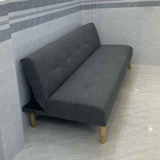 Ghê Sofa Giường Nằm Dài 1m9 Rộng 95cm Nệm Cứng Không Có Lò Xo - Sofa Bed Chân Gỗ Tự Nhiên 6 Chân Chắc Chắn