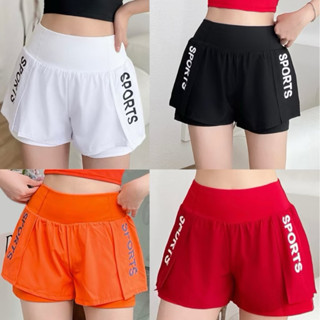 Quần Đùi 2 lớp Tập Thể Thao Nữ Tập Gym pickleball Yoga Aerobic chạy bộ ( quần có túi )