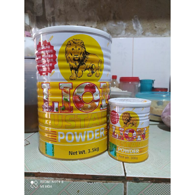 hộp 3,5kg bột sư tử Lion Custard Powder