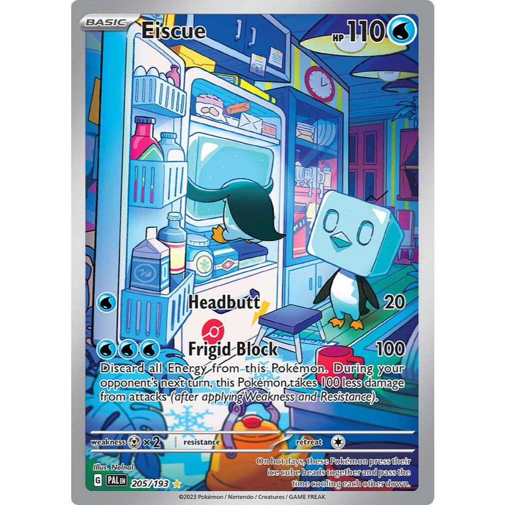 [Chính hãng] [ENG] Thẻ bài /Card Game POKEMON - Eiscue - 205/193 - SV02: Paldea Evolved (PAL)