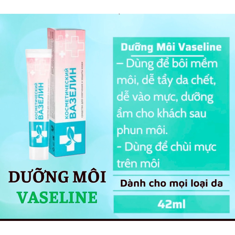 Vaseline Nga Dưỡng Mày, Môi, Dưỡng Hình Xăm Tattoo