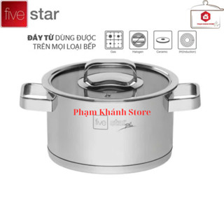 NỒI INOX 304 FIVESTAR CAO CẤP 3 ĐÁY NẮP KÍNH