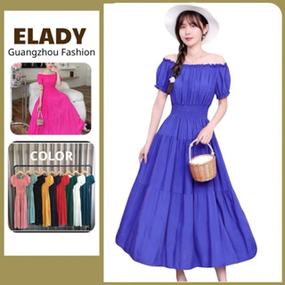 Đầm maxi AD1038, Váy maxi đi biển dáng dài Quảng Châu loại 1 vải tole đẹp nhẹ mịn mát, không bị xù - Elady Shop