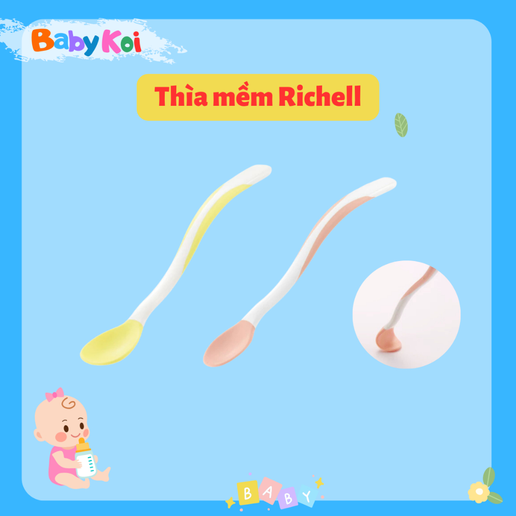 Thìa mềm Richell cho bé ăn dặm