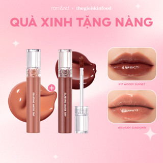  Combo 2 Son Tint Nước Siêu Lì Lâu Trôi Romand Glasting Water Tint 4g 