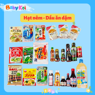 Gia vị ăn dặm - Các loại hạt nêm, dầu ăn cho bé ăn dặm từ 5m+ (date 08/2026)