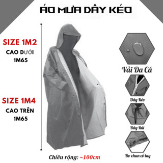 Áo mưa dây kéo  vải dù da cá chống thấm tốt , Nhiều màu sắc , Giá sỉ , Hàng xưởng việt nam xuất khẩu
