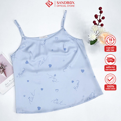 Áo Hai Dây SANDBOX Lụa Latin Cao Cấp Mềm Mịn, Thanh Lịch Mặc Nhà, Mặc Trong Áo Vest, Blazer