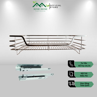 GIÁ XOONG NỒI INOX 304 NAN DẸT CÓ SẴN RAY ÂM GIẢM CHẤN LẮP TỦ BẾP - BẢO HÀNH HAN GỈ VĨNH VIỄN