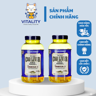 [Chính hãng] Dầu gan cá tuyết Cod Liver Oil 1000mg 240 viên Holland & Barrett