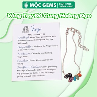 Vòng Tay Đá Vụn Tự Nhiên Mix Theo Cung Hoàng Đạo Mộc Gems Giúp Thu Hút May Mắn & Năng Lượng Tích Cực
