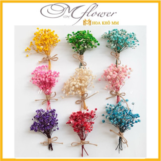 Bó hoa khô mini,trang trí thiệp handmade, thiệp cưới vintage Bắc Âu siêu xinh