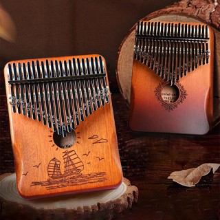 Đàn Kalimba 21 Phím Gỗ Mahogany Nguyên Khối Chất Lượng + Full phụ kiện{AP Music}