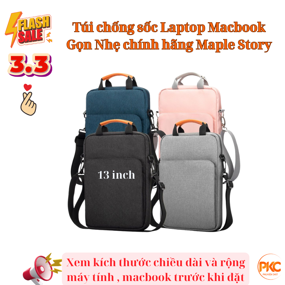 Túi chống sốc Laptop Macbook quai chéo Gọn Nhẹ dành cho máy 13 inch chính hãng Maple Store