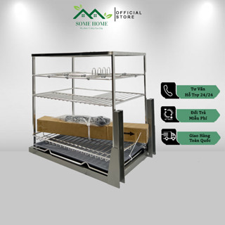 KỆ ĐỰNG GIA VỊ & CHAI LỌ RAY ÂM GIẢM CHẤN INOX 304 Cao Cấp Chính Hãng - BẢO HÀNH HAN GỈ VĨNH VIỄN