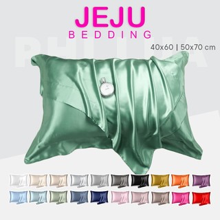 Áo Gối Nằm Phi Lụa JejuBedding – Size 40x60 / 50x70 – Mềm Mịn, Mát Lạnh – Nhiều Màu Cao Cấp