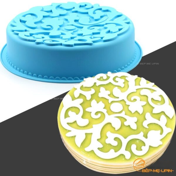 Khuôn đế tròn 26cm họa tiết