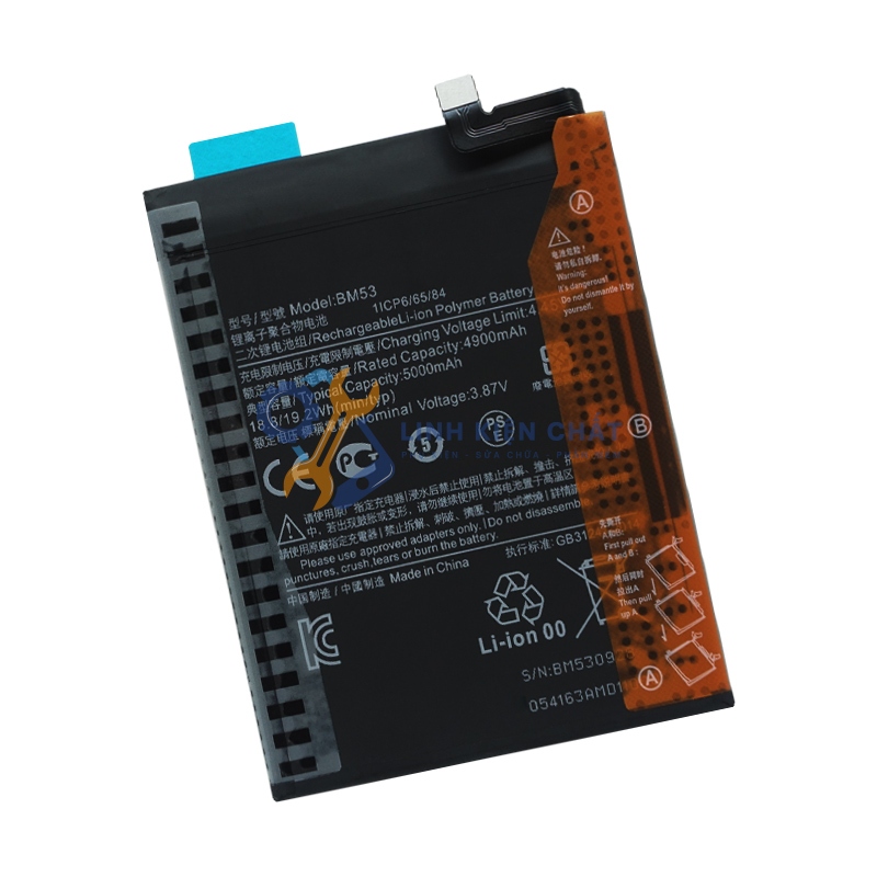 Pin cho Xiaomi Mi 10T Pro 5G M2007J3SG (BM53) 5000mAh Zin - Hàng nhập Khẩu