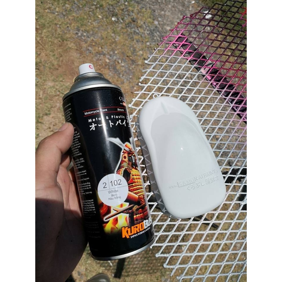 Sơn xịt Samurai màu Trắng - SAMURAI 102 (400 ml)