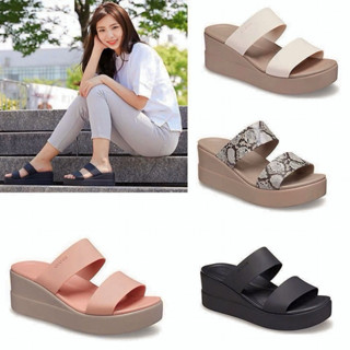 Dép Cross Đế Cao 7 cm Brooklkyn Mid Wedge Chính Hãng, Size 35 37 38 39 40 - KHÔNG QUAI