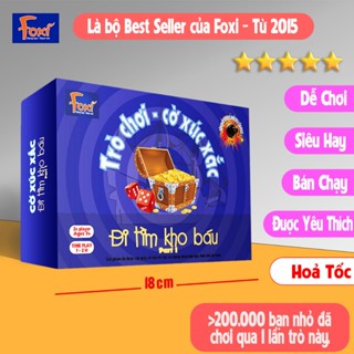 Board game Đi tìm kho báu phần 1 Foxi-trò chơi gia đình tương tác phát triển tư duy và vui nhộn