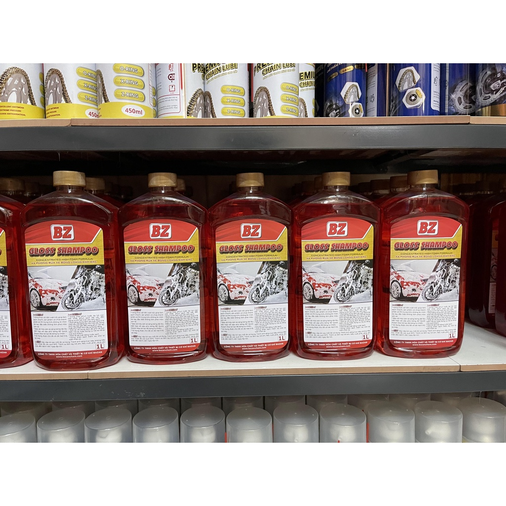 Xà bông rửa xe BZ Nước rửa xe BZ GLoss Shampoo chai 1L