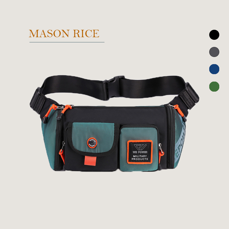 Túi đeo chéo nam MASON RICE vải polyester chống nước nhiều ngăn chống sốc TC007