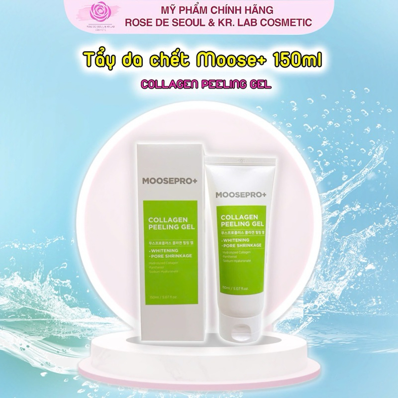 2-5 lọ Tẩy da chết Moosepro+ collagen peeling gel 150ml - hạn 2028 Hàn Quốc IS3