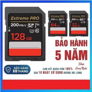  Thẻ nhớ SD 128G 64G 32G Extreme Pro và SD Ultra Class 10 cho máy ảnh 