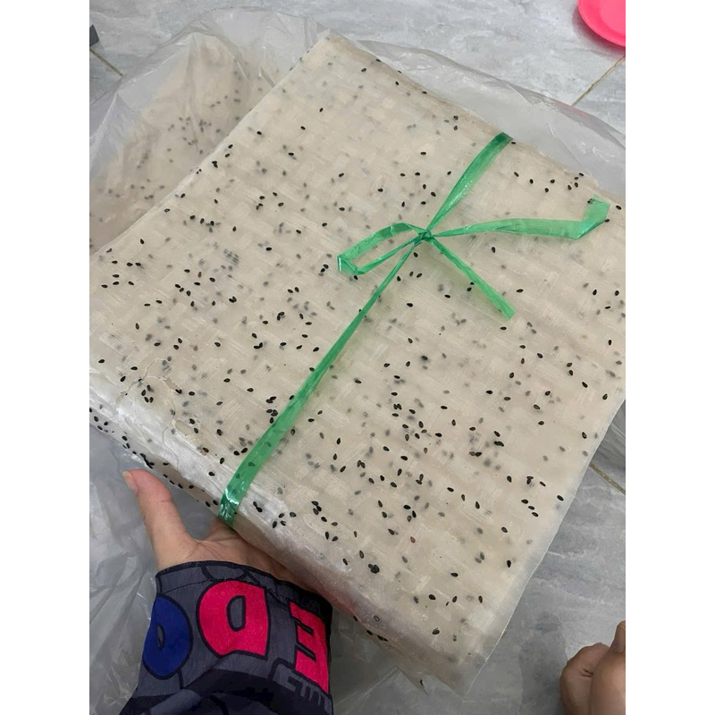 Bánh tráng gạo mè vuông 2kg| Bánh tráng nhúng cuốn mềm dẻo loại ngon