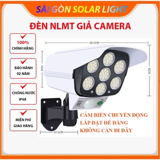 Đèn năng lượng mặt trời giả camera, chống trộm, chống nước IP68