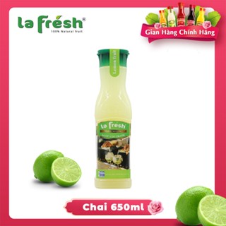 Nước cốt chanh vắt không đường Nguyên chất LAFRESH, chai 650ml