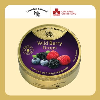 Kẹo trái cây Đức Cavendish & Harvey Wild Berry (vị dâu rừng) - hộp thiếc 200g