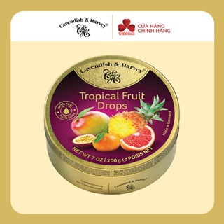 Kẹo trái cây Đức Cavendish & Harvey Tropical Fruit (vị trái cây nhiệt đới) - hộp thiếc 200g