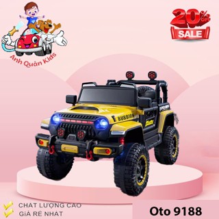 Xe ô tô điện trẻ em 9188 Rubbion cho bé từ 1-7 tuổi  Ô tô điện địa hình có điều khiển từ xa, sạc điện