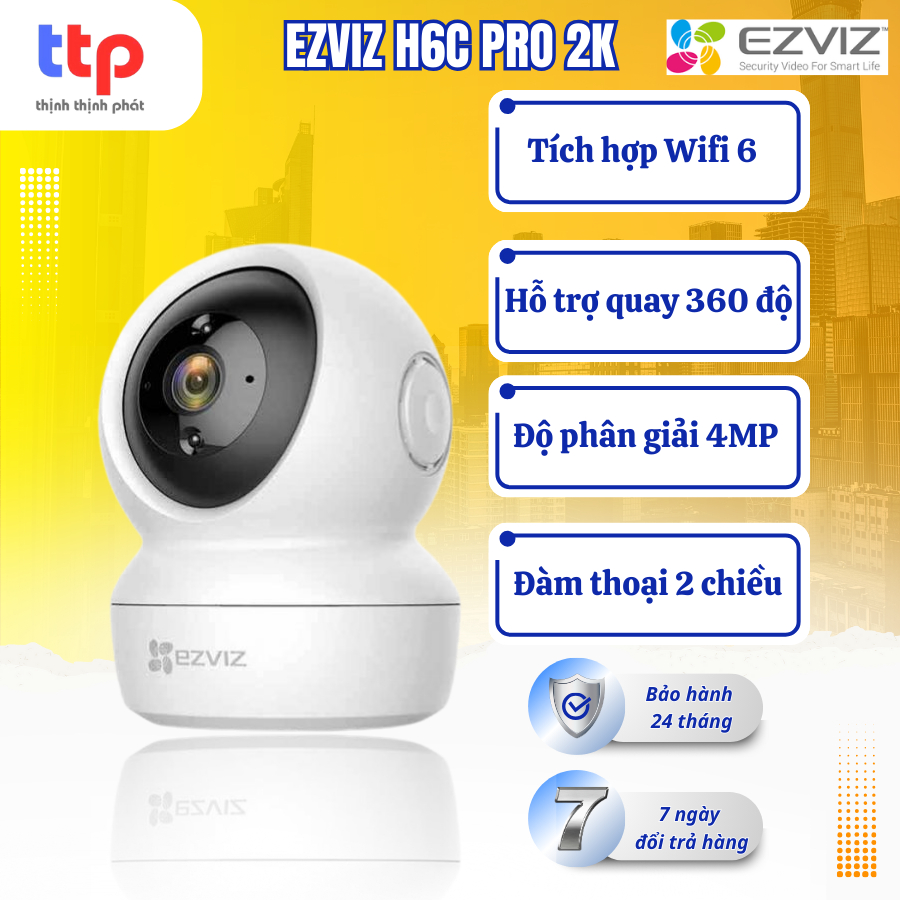 Camera WiFi quay quét EZVIZ H6c Pro 2K 3MP / 3K 5MP