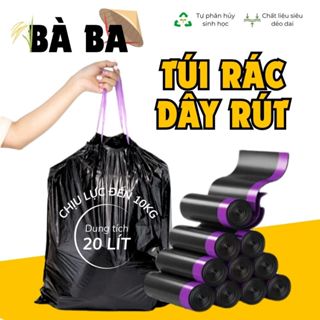 Túi đựng rác dây rút có quai BOBO bọc bao rác treo tường siêu chịu lực chịu nhiệt chống thấm nước tự phân hủy