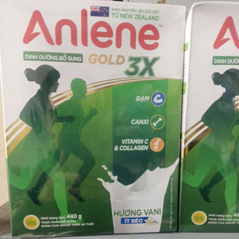 Sữa anlene 3x 440g gói date t11/2025