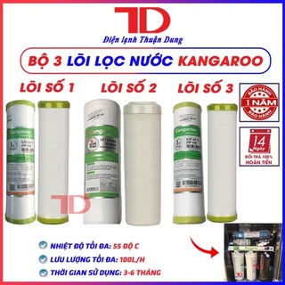 Lõi lọc nước Kangaroo 1,2,3, bộ 3 lõi lọc nước dùng cho máy lọc nước RO