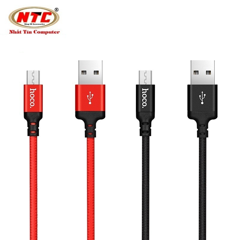 Cáp sạc dây dù Hoco X14 dài 1M - cổng microUSB