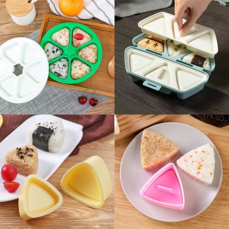 Khuôn làm cơm nắm , khuôn cơm nắm tam giác nhiều mẫu