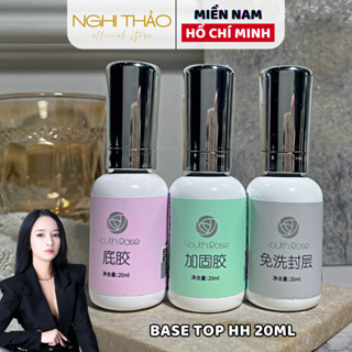 Sơn base top cứng móng hoa hồng cao cấp chính hãng 20ml Nghi Thảo