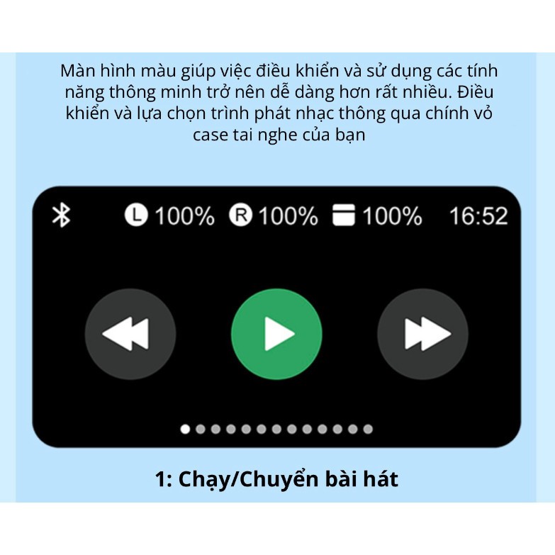 Tai Nghe Bluetooth Không Dây A9 Pro ANC/ENC Cao Cấp Giảm Tiếng Ồn Màn hình Cảm Ứng bảo hành đổi mới | BigBuy360 - bigbuy360.vn