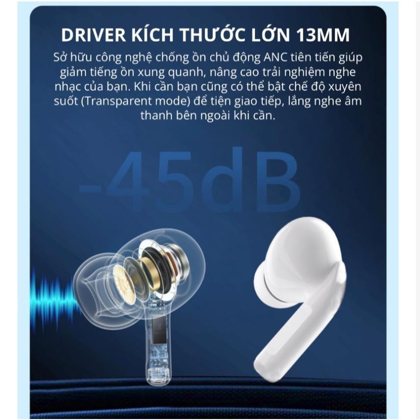 Tai Nghe Bluetooth Không Dây A9 Pro ANC/ENC Cao Cấp Giảm Tiếng Ồn Màn hình Cảm Ứng bảo hành đổi mới | BigBuy360 - bigbuy360.vn
