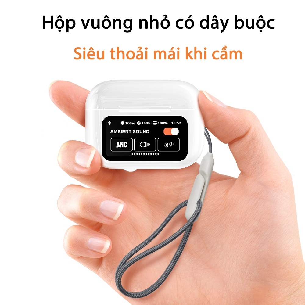 Tai Nghe Bluetooth Không Dây A9 Pro ANC/ENC Cao Cấp Giảm Tiếng Ồn Màn hình Cảm Ứng bảo hành đổi mới | BigBuy360 - bigbuy360.vn