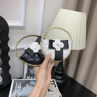  Túi Xách hoa trà Mini Siêu Xinh Size 15  ko vừa đt Cầm Tay Kèm Dây Đeo Chéo Sang Xịn 